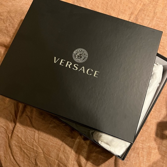 Versace medusa satin platform pumps yellow size 39 - Picture 2 of 8